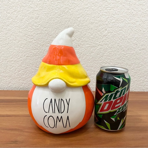 RAE DUNN Candy Coma Candy Corn Gnome Ceramic Halloween Figurine Fall Decor - Picture 2 of 12